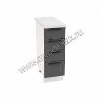 Шкаф нижний с 4-мя ящиками 300, ШН4Я 300